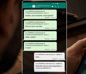 Chat del Caso Laberinto publicado por el Ministerio Público.