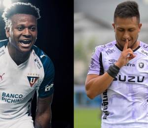 Michael Estrada es jugador de Liga de Quito, mientras que Dario Pazmino es jugador de Leones FC.