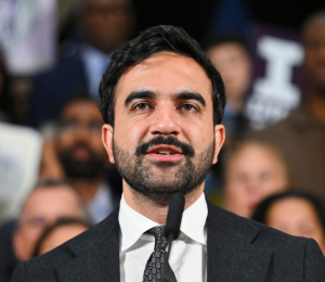 El alcalde Mayor Zohran Mamdani durante un discurso en el City Hall en Nueva York.