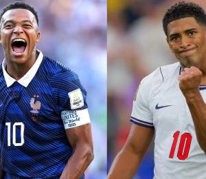 Kylian Mbappé es jugador de Francia, mientras que Jude Bellingham es de Inglaterra.