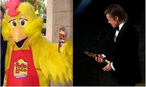 De disfrazarse para vender pollos a galardonado actor, la inspiradora historia de Brad Pitt