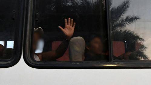 Pescadores detenidos el 4 de septiembre en Manta.