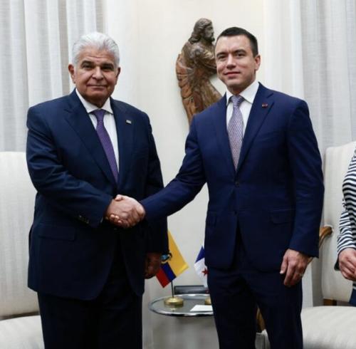 Daniel Noboa y el presidente de Panamá, José Raúl Mulino, se reunirán para hablar sobre economía y seguridad