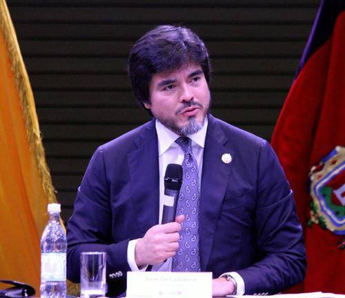 José De La Gasca durante una rendición de cuentas en 2025.