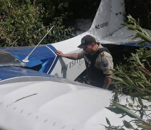 Avioneta tipo Cessna caída en Cotacachi.