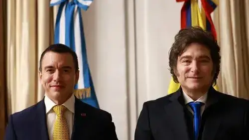 Microvistazo | Ecuador y Argentina firmarán tratado de extradición durante la visita de Javier Milei a Quito