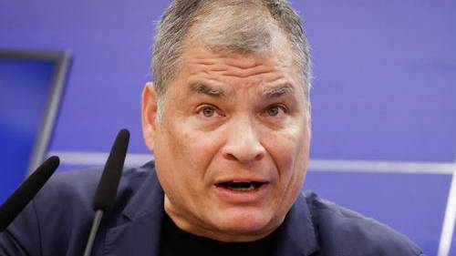 Fotografía referencial del expresidente de Ecuador, Rafael Correa.
