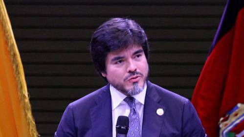 José De La Gasca durante una rendición de cuentas en 2025.