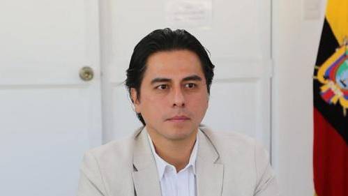 Fabián Calero cuando era viceministro de Electricidad.