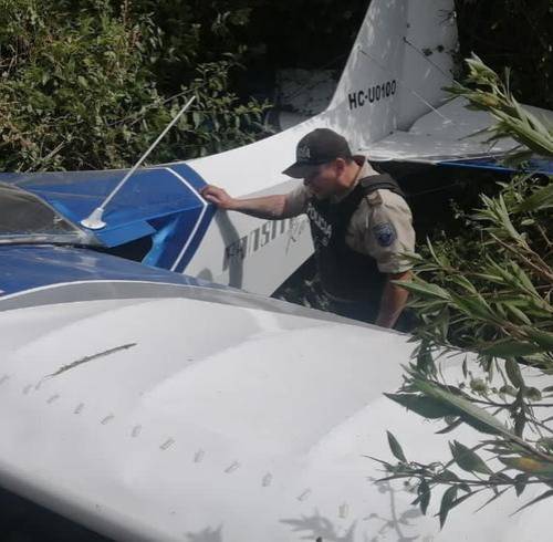 Avioneta tipo Cessna caída en Cotacachi.