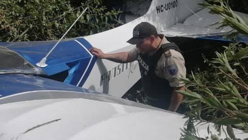 Avioneta tipo Cessna caída en Cotacachi.