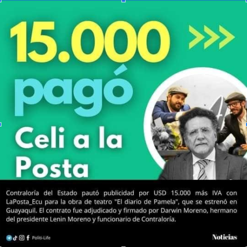 $!La Contraloría General sí pagó a La Posta USD 15.000 por obras de teatro