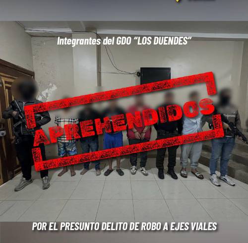 Los aprehendidos fueron puestos a órdenes de la autoridad competente.