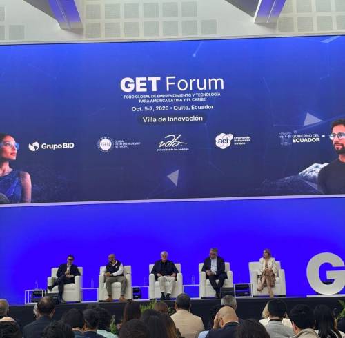 Este 5 de octubre, en Quito, arrancó GET Forum: un encuentro regional que promueve el emprendimiento, la innovación y la tecnología; las charlas y presentaciones se desarrollaron en las instalaciones de la UDLA.