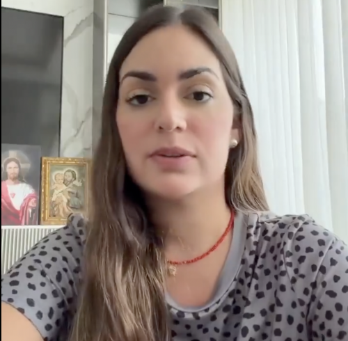 Fiorella Icaza, esposa de Aquiles Alvarez.