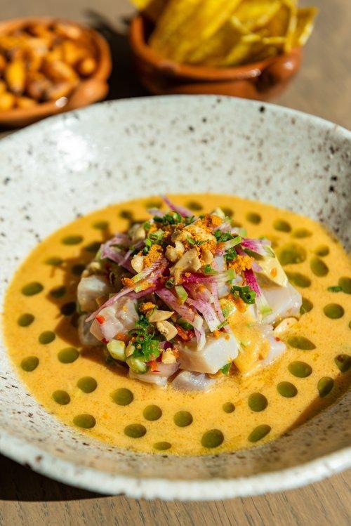 $!Foto de plato de ceviche que forma parte del menú del restaurante de cocina ecuatoriana 'Cotoa', ubicado en Miami.