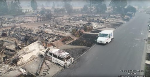 Resultado de los incendios forestales en California