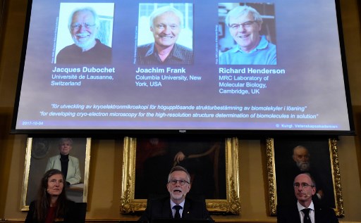 El Nobel de Química premia la criomicroscopía electrónica