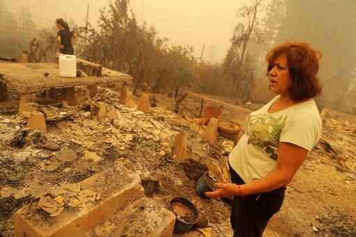 $!En 5 días de incendios en Chile hay 24 muertos, casi 1.000 heridos y 800 viviendas destruidas
