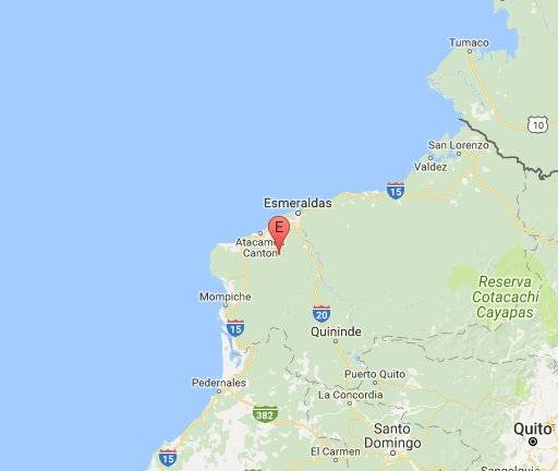 Sismo de 5,7 grados se registró en Esmeraldas
