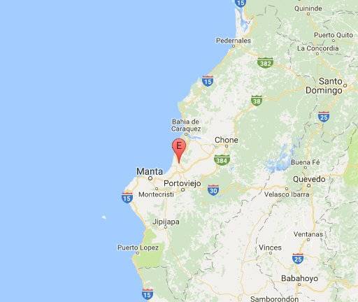 sismo de 4,5 grados se registró en el cantón Rocafuerte, Manabí