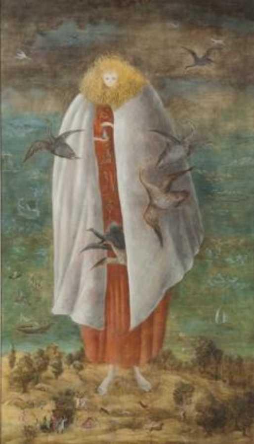 $!El guardián del huevo (1947), óleo sobre lienzo.