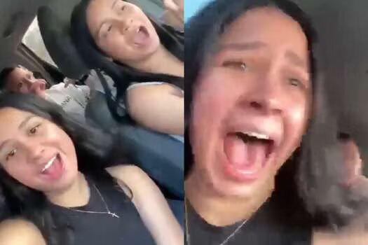 VIDEO: Jóvenes grabaron el momento en el que su carro se volcó, segundos después de que aparecieran todos cantando sin ver la calle