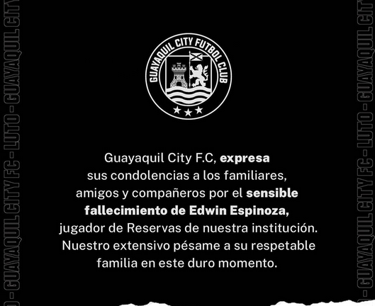 Asesinan a tiros a jugador del Guayaquil City en la puerta de su casa