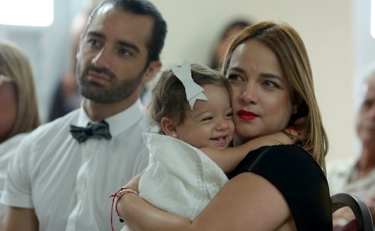 Alaïa, la hija de Adamari López y Tony Costa, ya va a la escuela