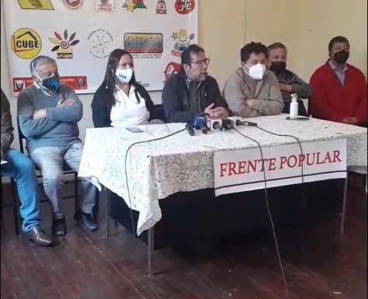 Frente Popular anuncia movilizaciones nacionales contra el Gobierno de Ecuador