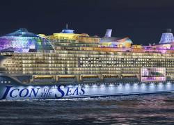Icon of the Seas, el que será el crucero más grande del mundo, contará con 19 pisos, capacidad para unos 5.600 pasajeros y unos 3.000 tripulantes y artistas, siete piscinas, más de 40 bares, restaurantes y locales de ocio nocturno.