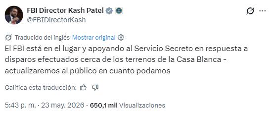 $!Reportan disparos cerca de la Casa Blanca y despliegan fuerte operativo en Washington