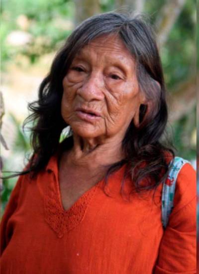 Casa de Pueblos Indígenas en Asilamiento Voluntario, 2018, registrada en sobrevuelo realizado por la entonces Secretaría de Derechos Humanos.