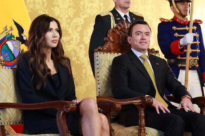 Discurso de Kristi Noem y Daniel Noboa 