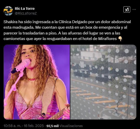 $!En redes sociales, usuarios han reportado actualizaciones sobre la salud de Shakira.