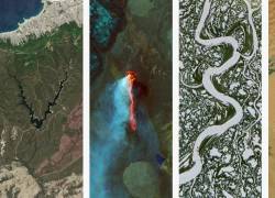 Palabra Vistazo usando el sitio web 'Your Name in Landsat' de la NASA.