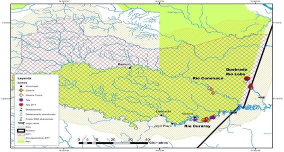$!Puntos de tala y cacería ilegar en la frontera Ecuador - Perú.