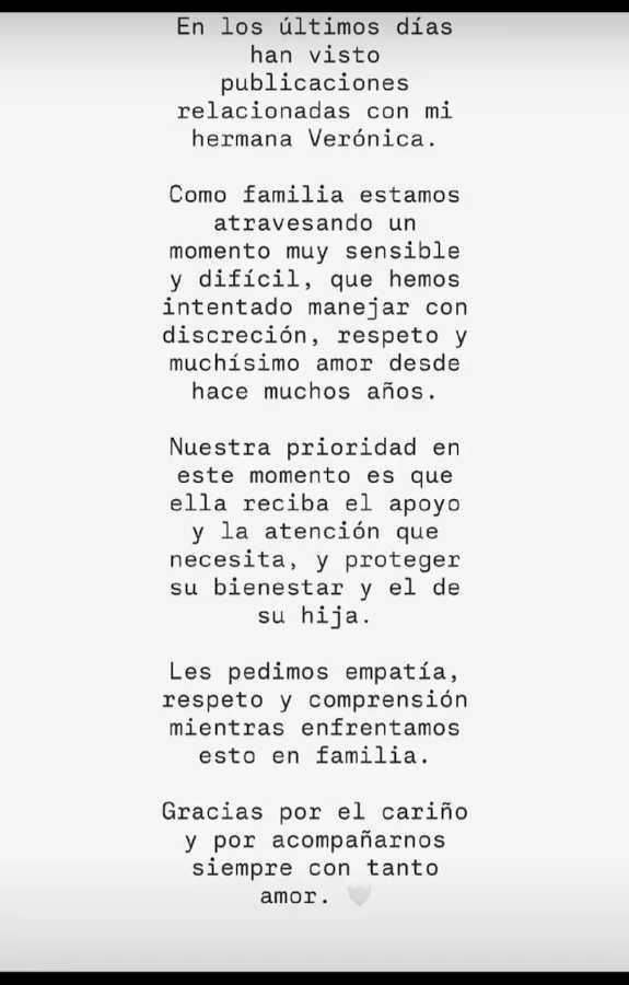 $!Jessica Giraldo pidió respeto y empatía ante el momento “sensible y difícil” que atraviesan.