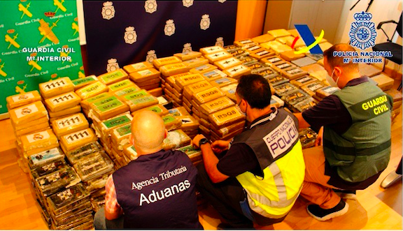 Incautan en España una tonelada de cocaína procedente de Ecuador y oculta con sofisticado sistema