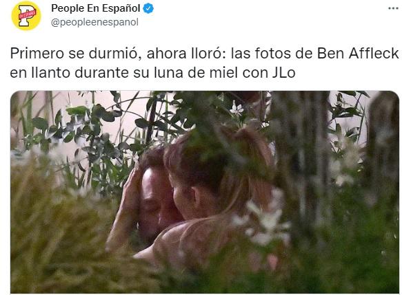 $!La revista People en Español publicó las imágenes en que se logra ver a Jennifer consolando a Ben.