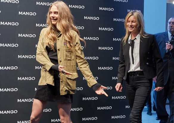 Cara Delevingne y Kate Moss desatan la locura de sus fans en Milán