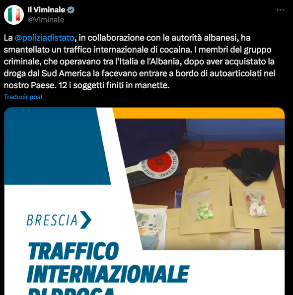 $!Comunicado de las autoridades italianas.
