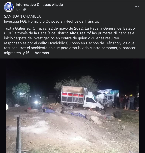 $!Migrantes ecuatorianos entre los muertos y heridos de un accidente en México: viajaban haciandos en una camioneta