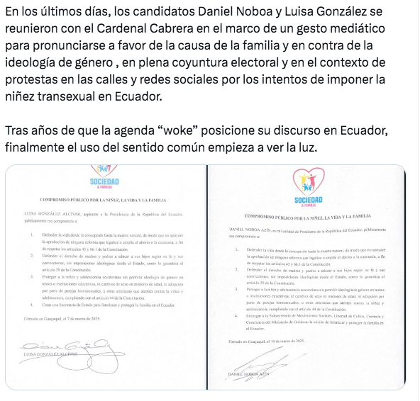 $!Compromisos firmados por ambos candidatos.