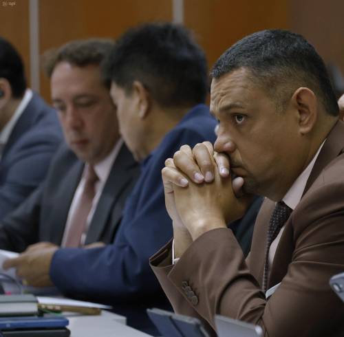 Audiencia de revisión de medidas cautelares del alcalde de Esmeraldas Vicko Villacís.
