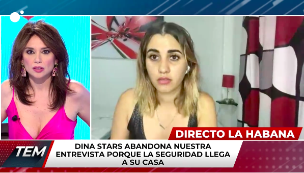 Policía cubana detiene a la influencer Dina Stars en medio de una entrevista en directo