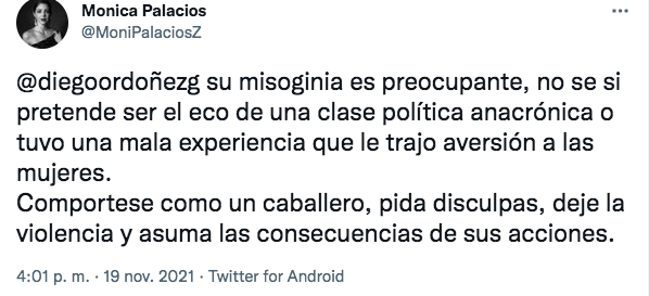 $!Por presunta misoginia será procesado Diego Ordóñez en la Asamblea Nacional