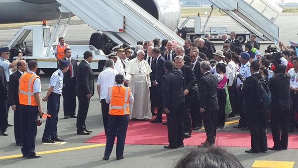 La llegada de Francisco a Guayaquil