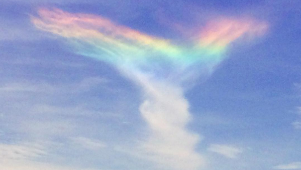 El arcoíris de fuego que coloreó el cielo de Carolina del Sur