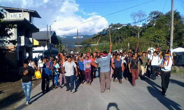 Manifestante muere durante marcha indígena